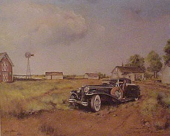 Lawrence Welk painting, 1930.