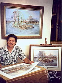 Gary with The Expedition painting